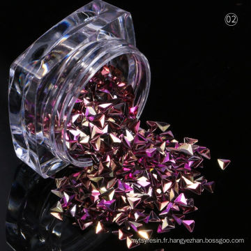 Bulk 3D Glitter Flakes Diamond, triangle pour le festival / mariage / Noël / décoration en tissu, cosmétiques, nail art, maquillage, artisanat, etc.